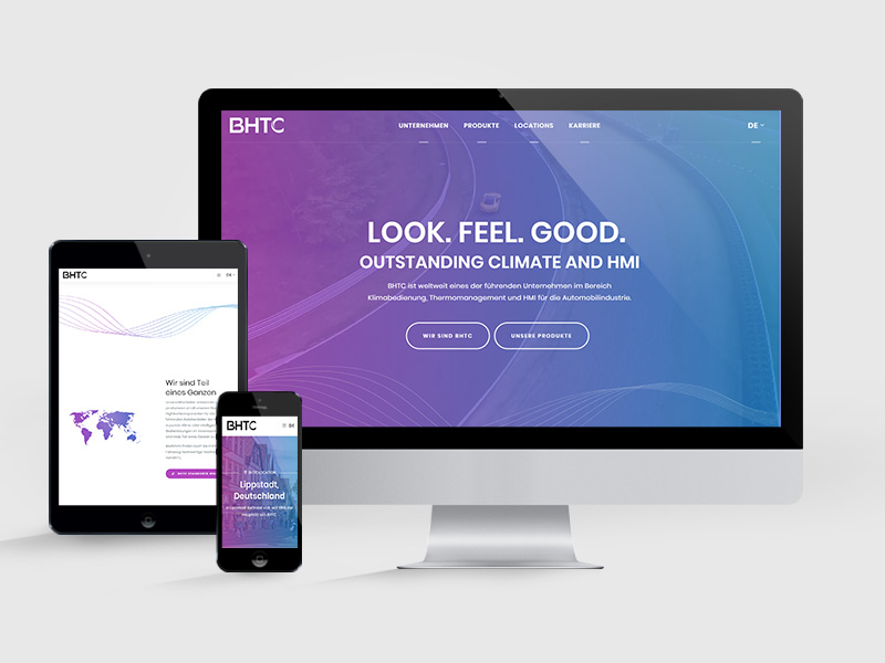 Neue Webseite und Designsprache für BHTC